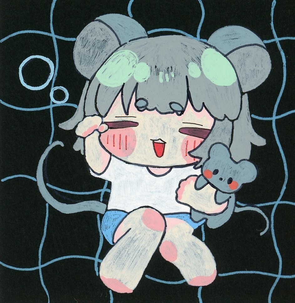 東方Project ナズーリン 原画色紙