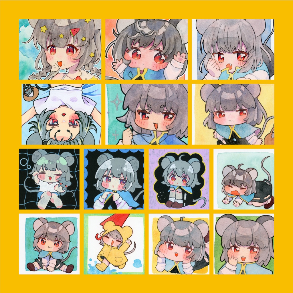 東方Project ナズーリン 原画色紙