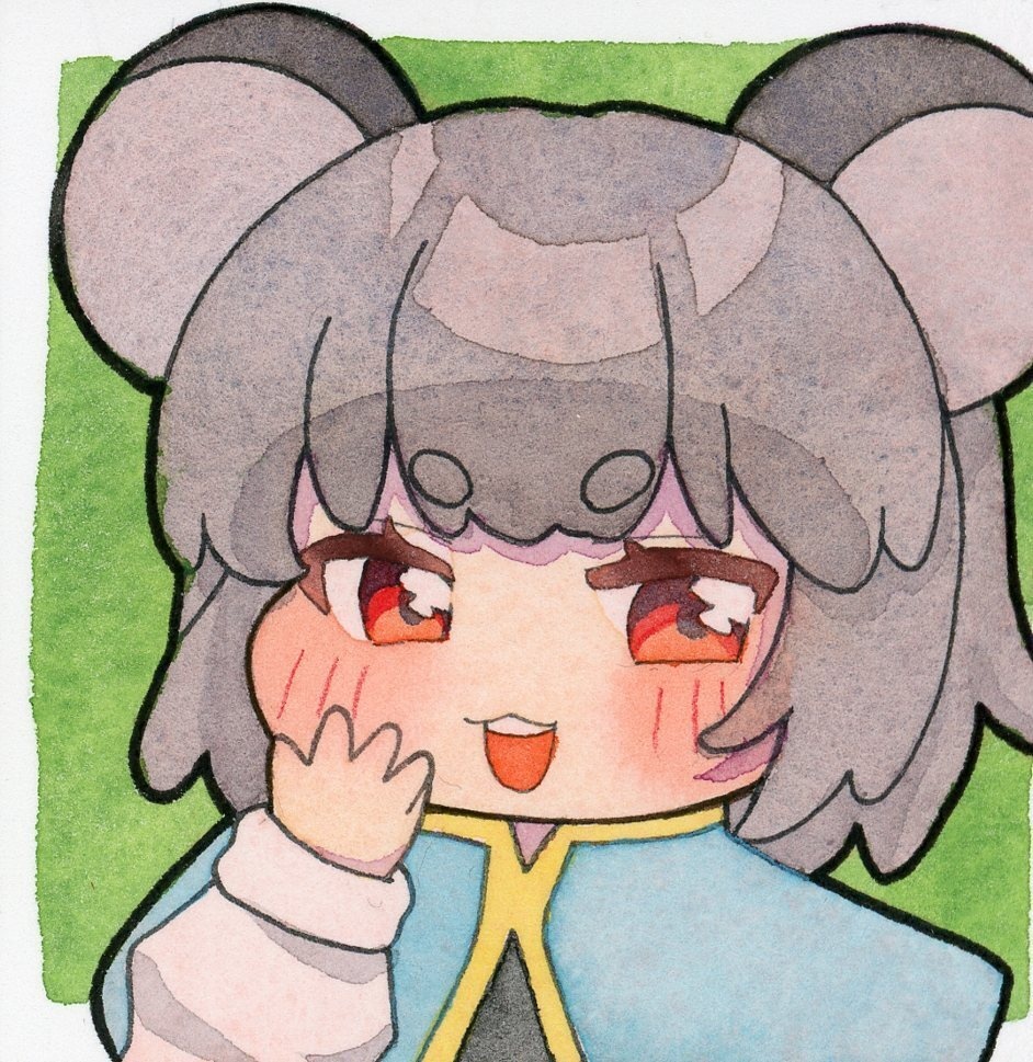 東方Project ナズーリン 原画色紙