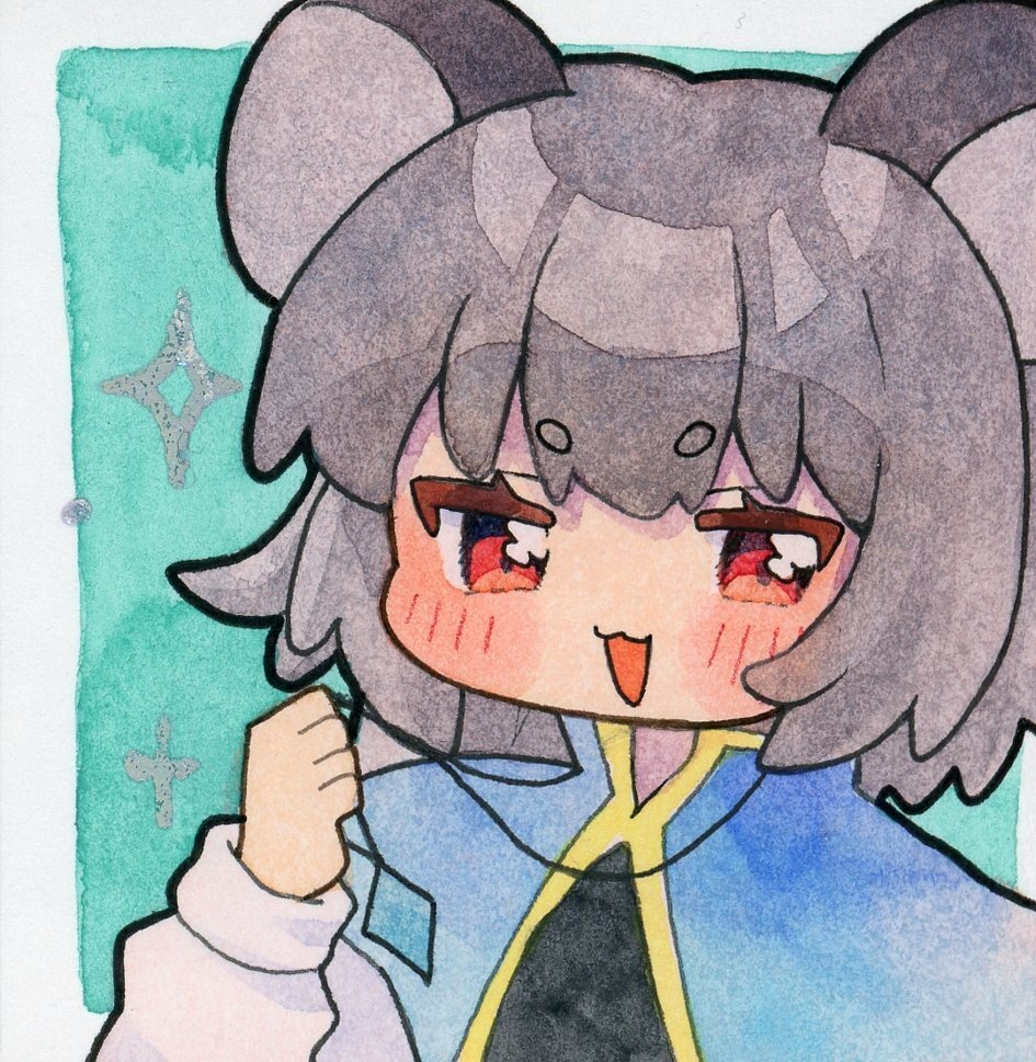 東方Project ナズーリン 原画色紙