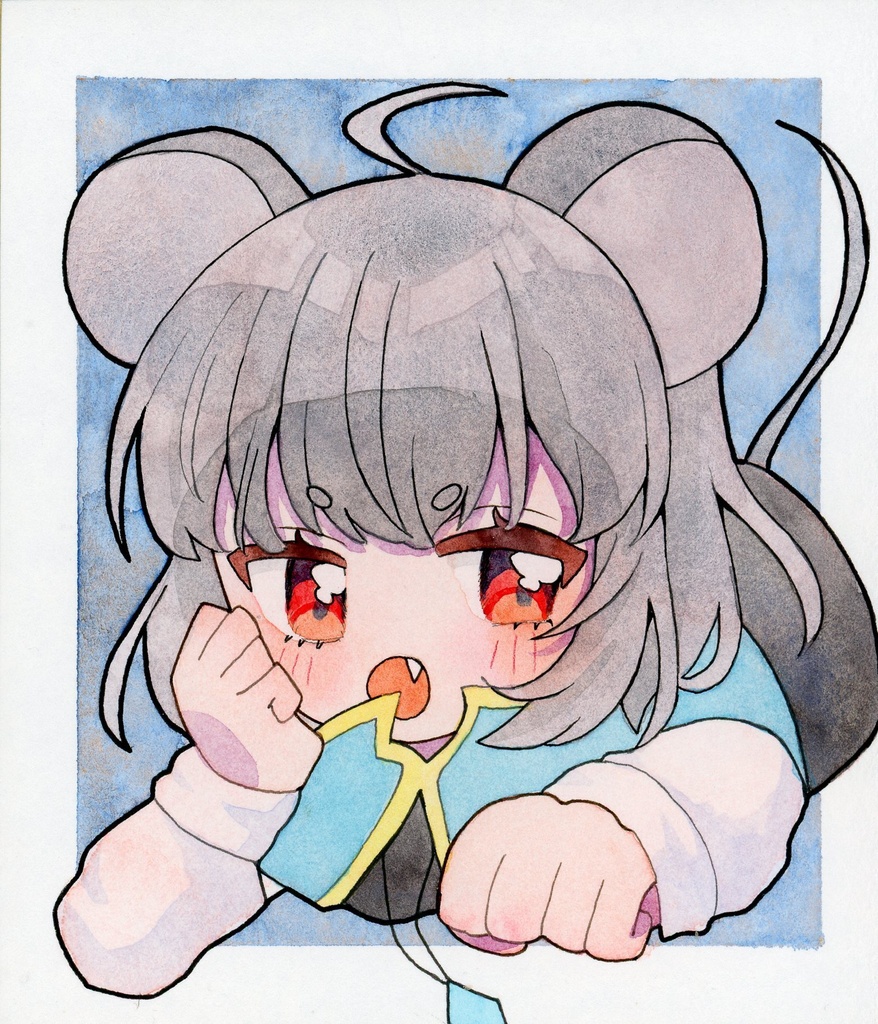 東方Project ナズーリン 原画色紙