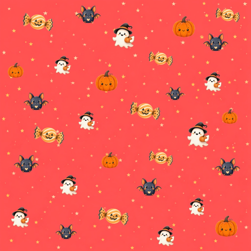 【商用利用OK】ハロウィン デジタルペーパー 6枚セット(パターン素材 )