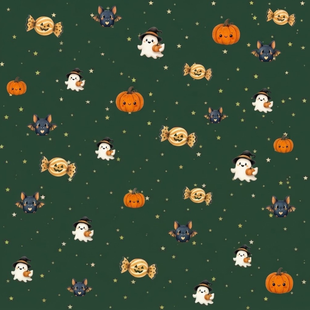 【商用利用OK】ハロウィン デジタルペーパー 6枚セット(パターン素材 )