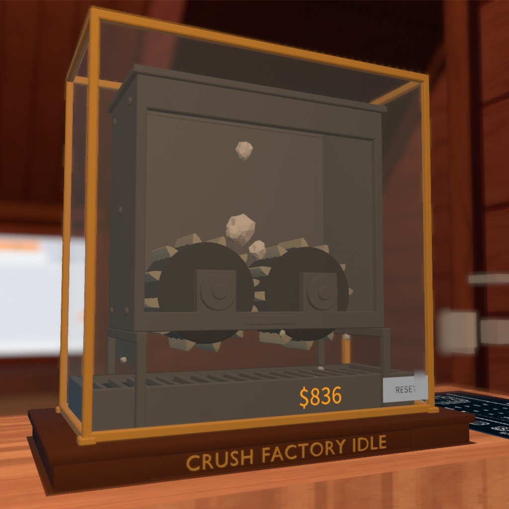 CRUSH FACTORY ミニチュア【VRChatワールド小物】