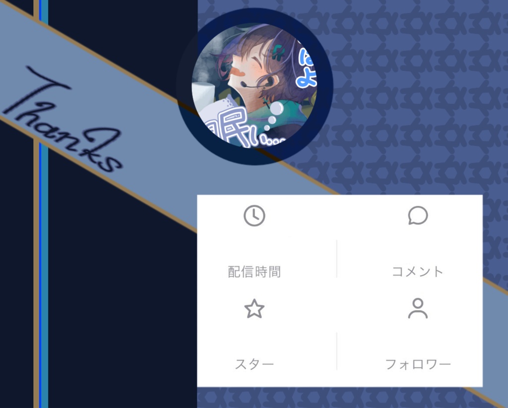 【IRIAM用配信リザルトフレーム】ラッピングフレーム（全５種類）