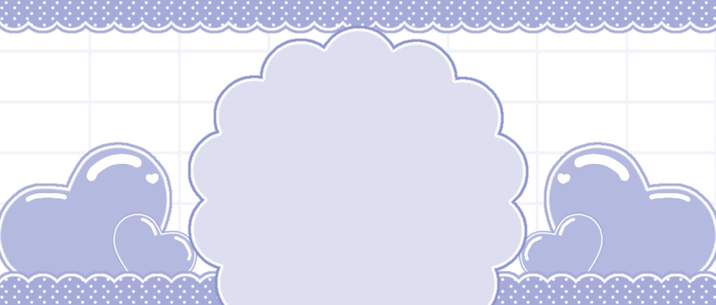 【IRIAMヘッダー素材】レースとハート