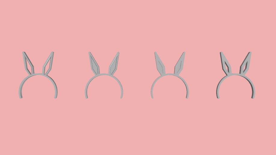 カチューシャセット_3Dモデルデータ