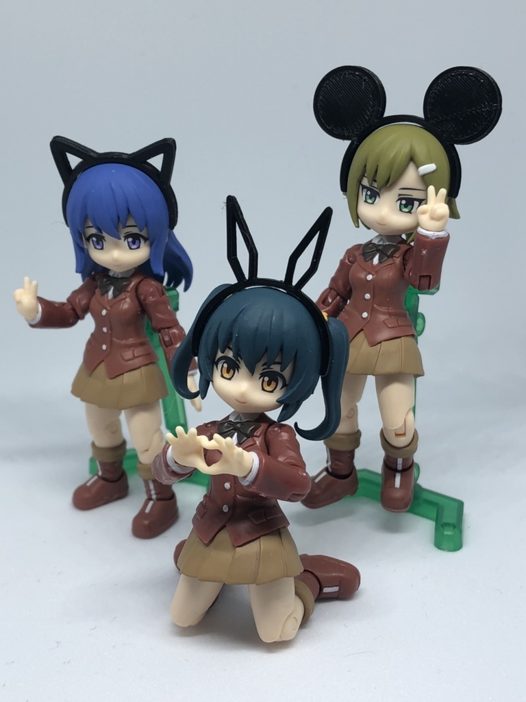 カチューシャセット_3Dモデルデータ