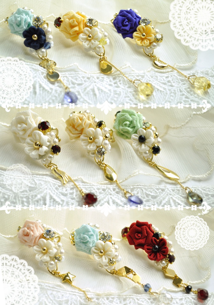 【刀剣乱舞】薔薇のイヤーカフ