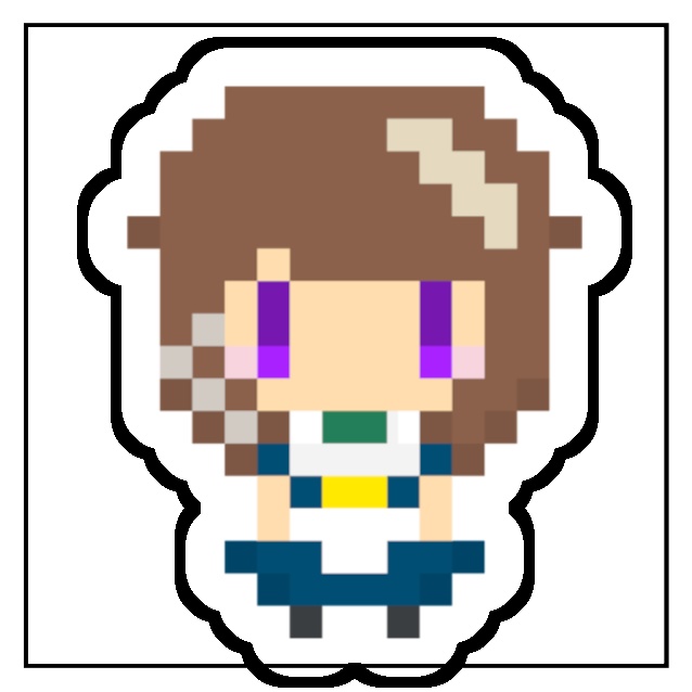 東條あいり💮両面ドット絵アクリルキーホルダー