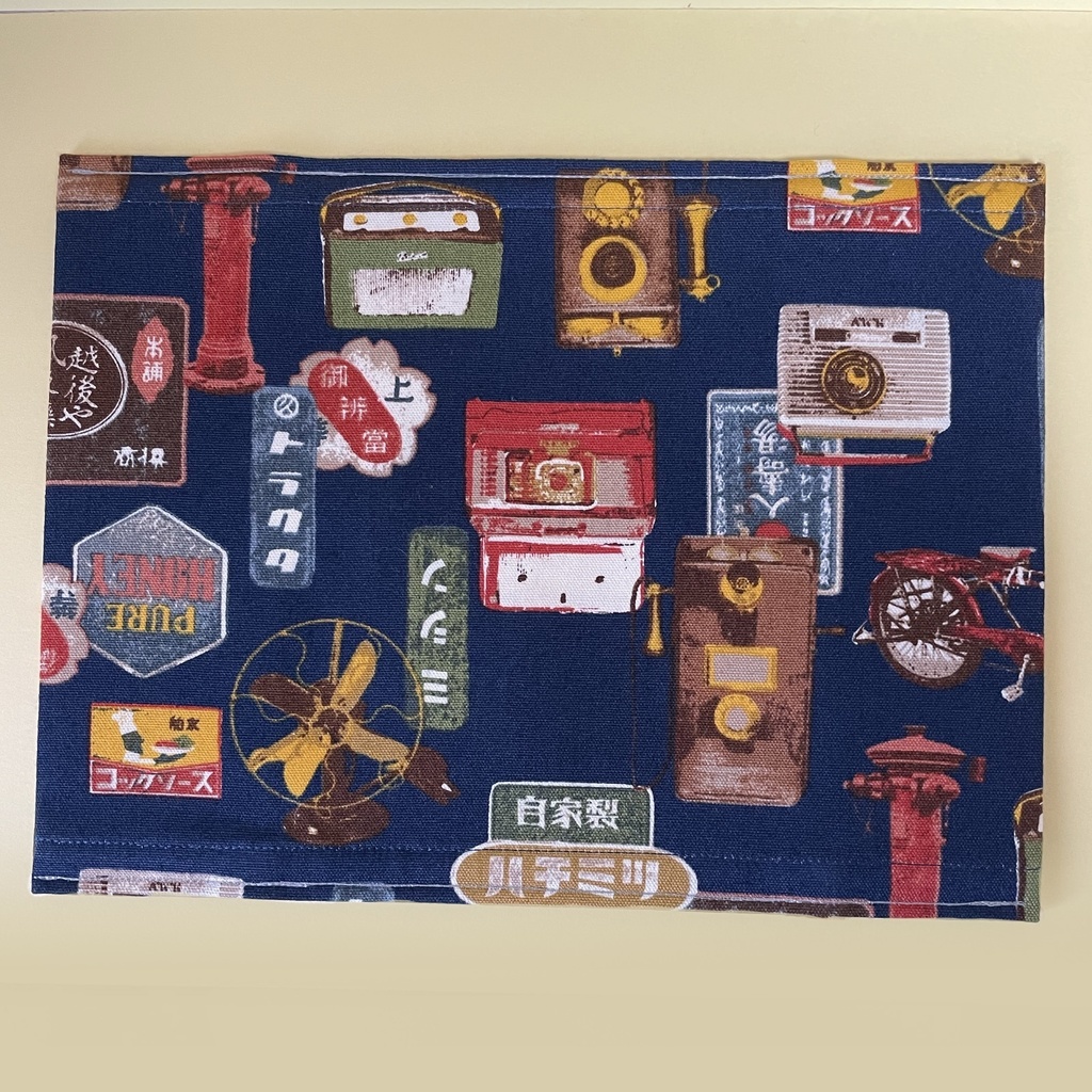 ブックカバー 少年コミックサイズ【👘昭和レトロ 自転車🚲】 コミック