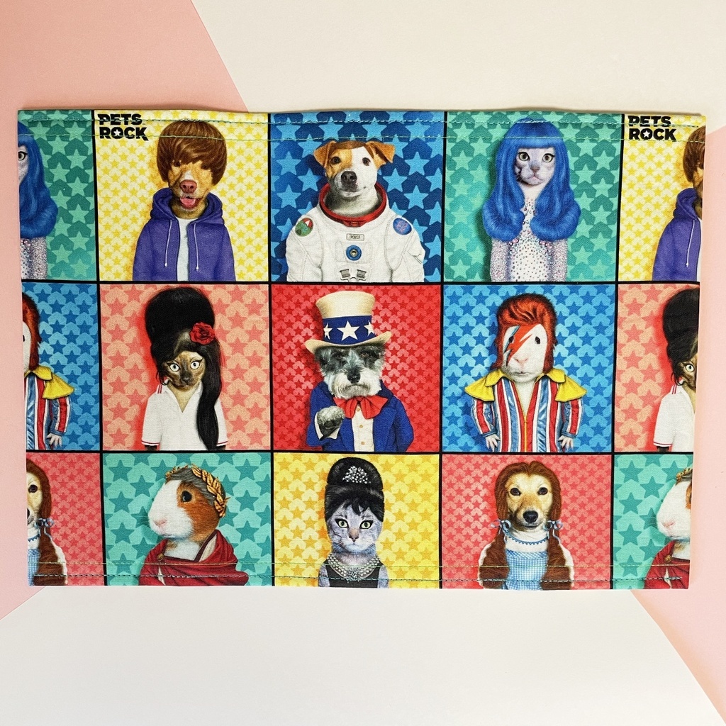 ブックカバー ハードカバーサイズ 【🐶PETS ROCK🤟】