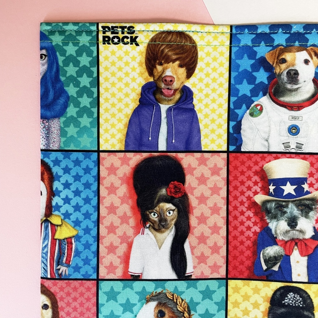 ブックカバー ハードカバーサイズ 【🐶PETS ROCK🤟】