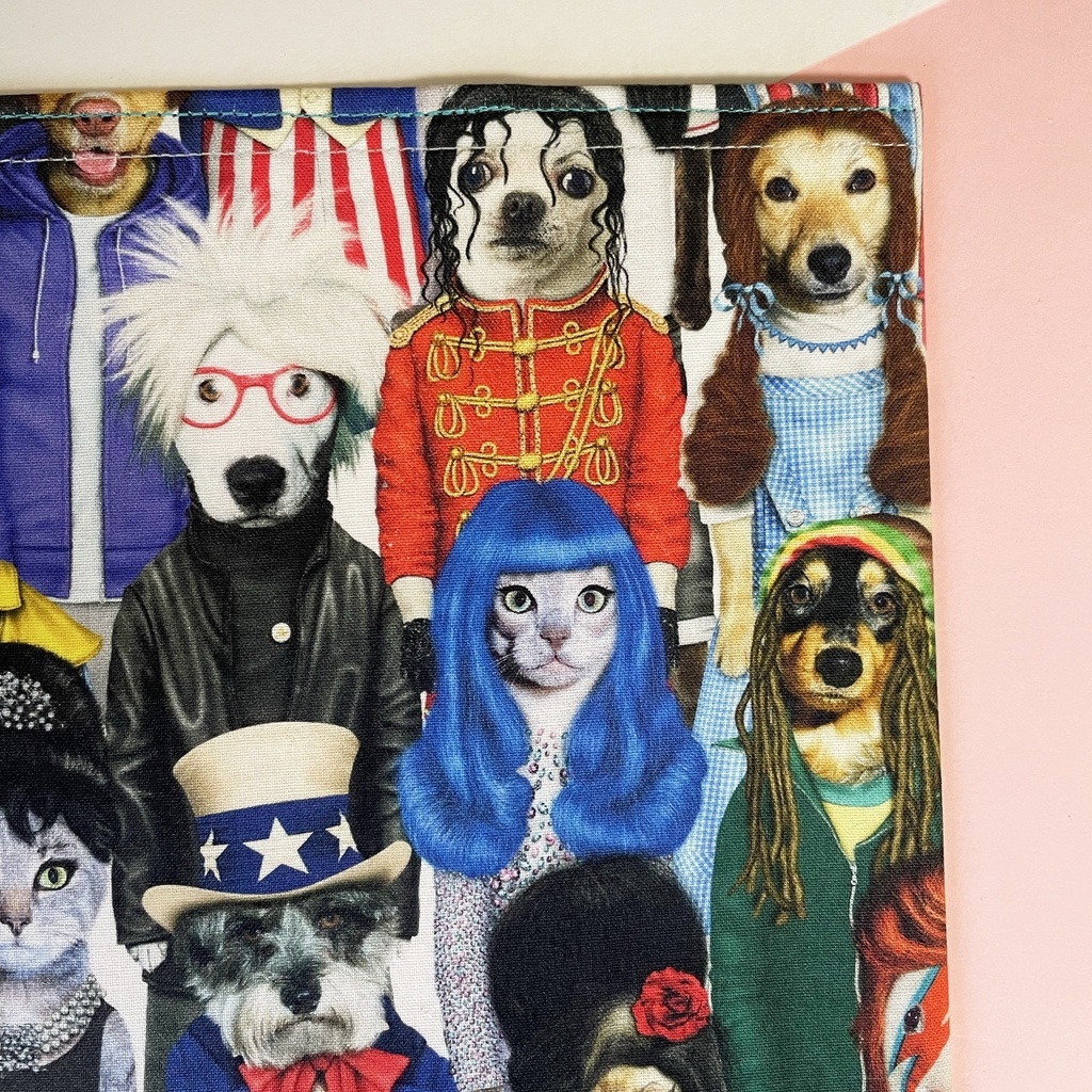 ブックカバー ハードカバーサイズ 【🐶PETS ROCK🕺マイケル入り】