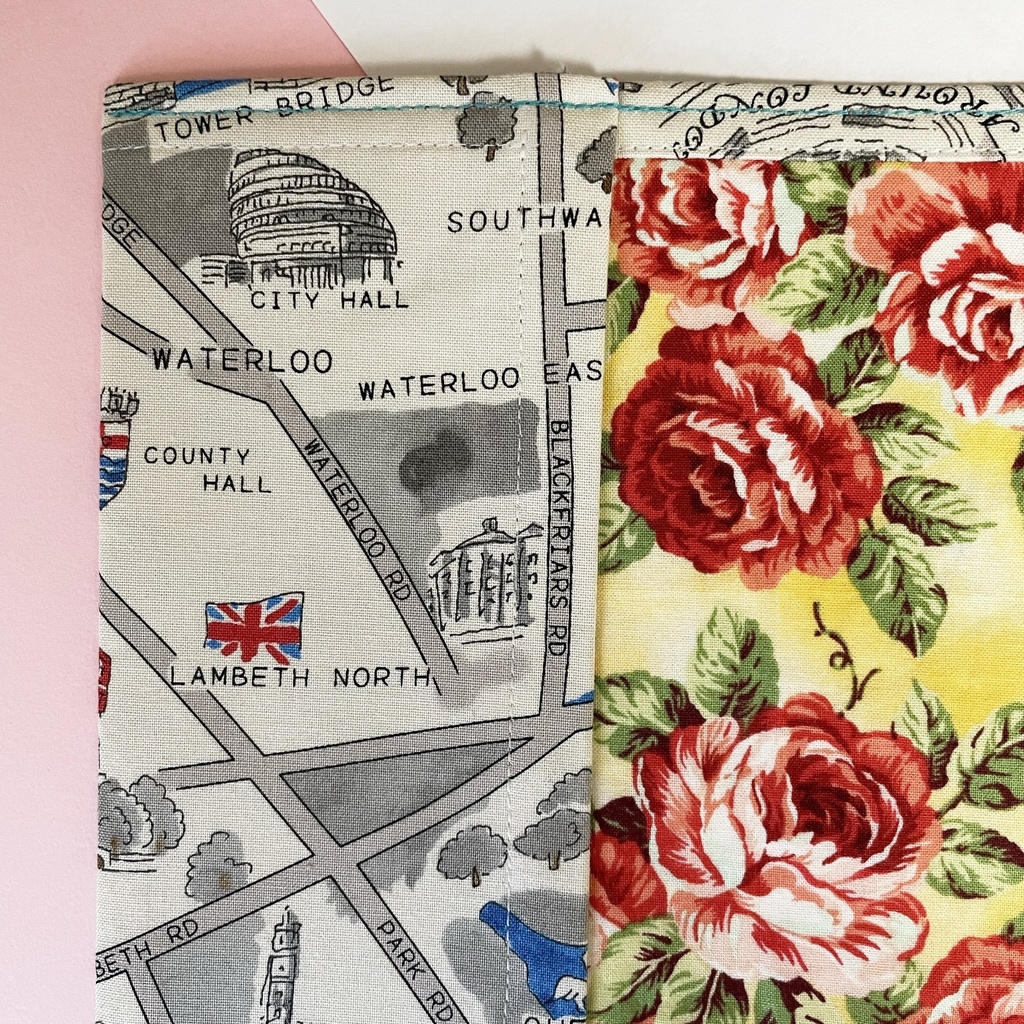 ブックカバー ハードカバーサイズ 【🇬🇧LONDON MAP🗺 くもりver.💭】