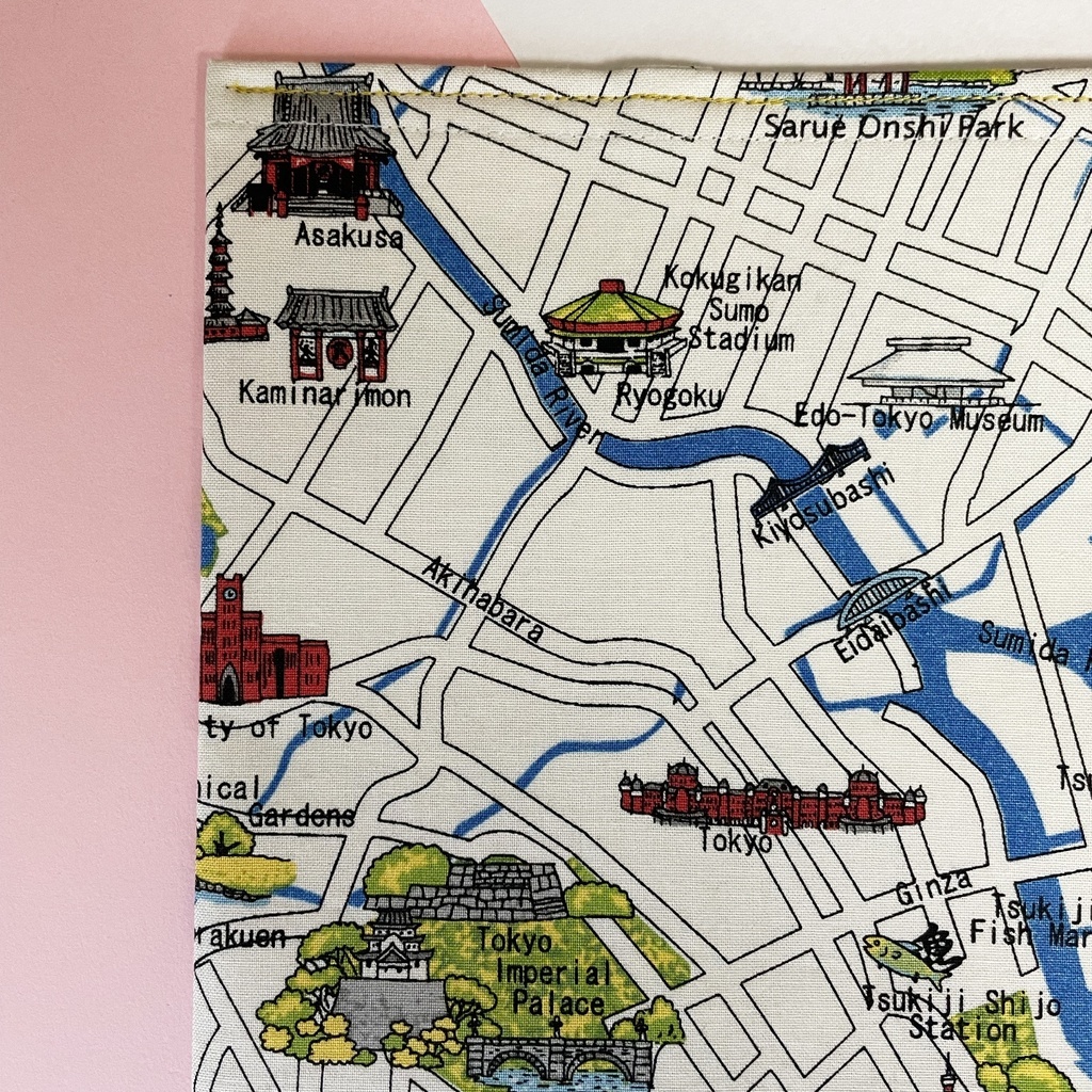 ブックカバー ハードカバーサイズ 【🗼TOKYO MAP🗾】
