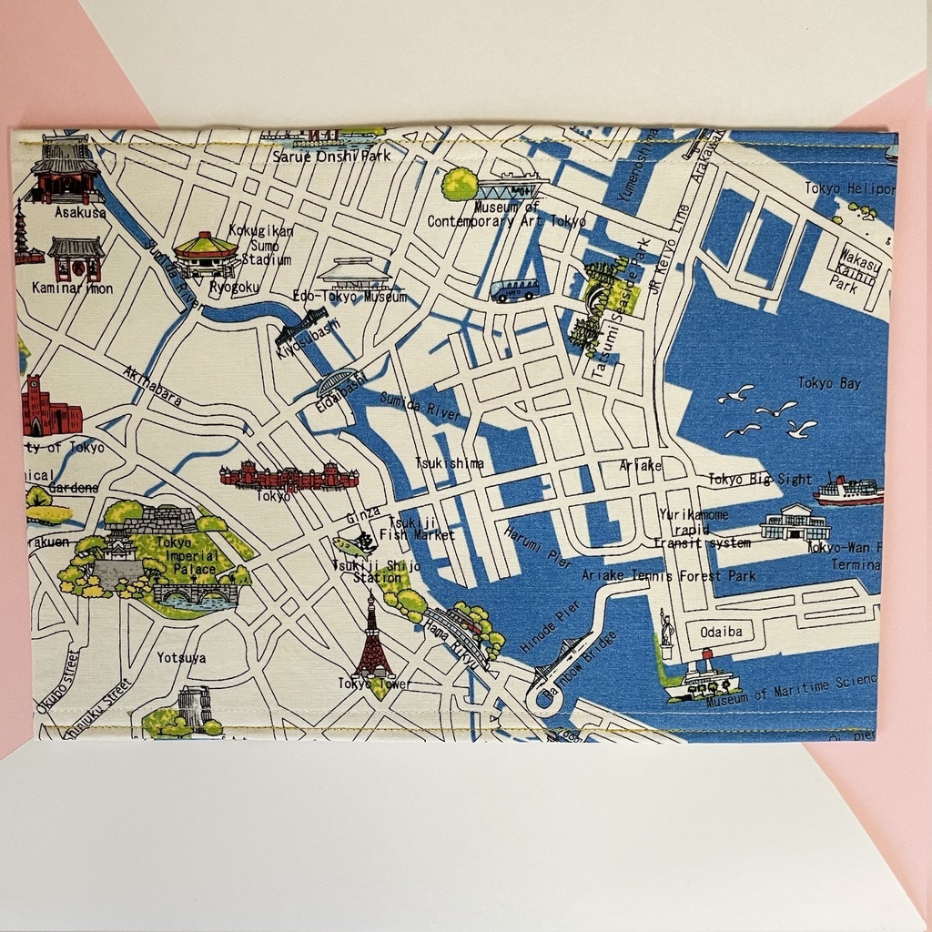 ブックカバー ハードカバーサイズ 【🗼TOKYO MAP🗾】