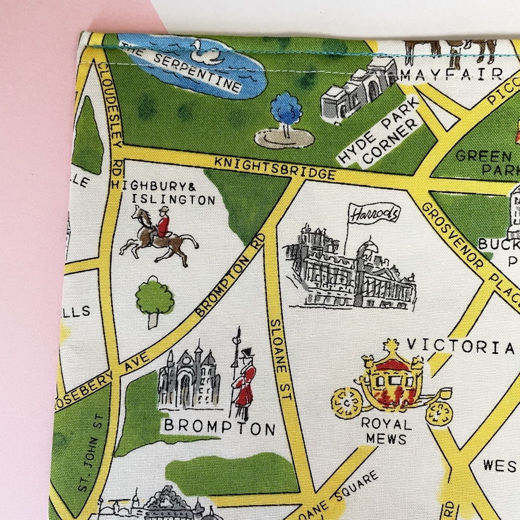 ブックカバー ハードカバーサイズ 【🇬🇧LONDON MAP🗺晴れver.☀️】