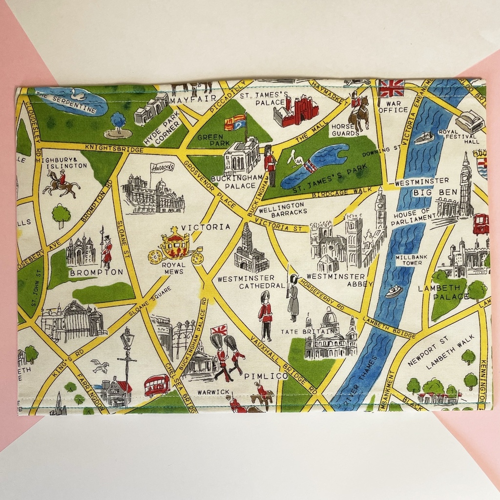 ブックカバー ハードカバーサイズ 【🇬🇧LONDON MAP🗺晴れver.☀️】