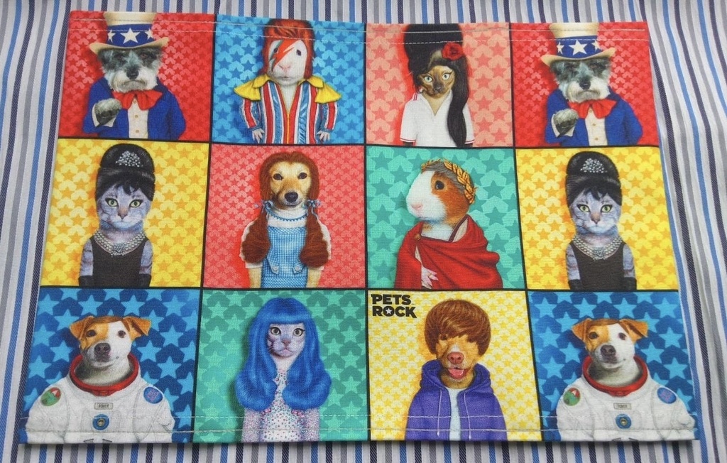 ブックカバー　ハードカバーサイズ　【🐱PETS ROCK🐶（マイケルなし🙅）】