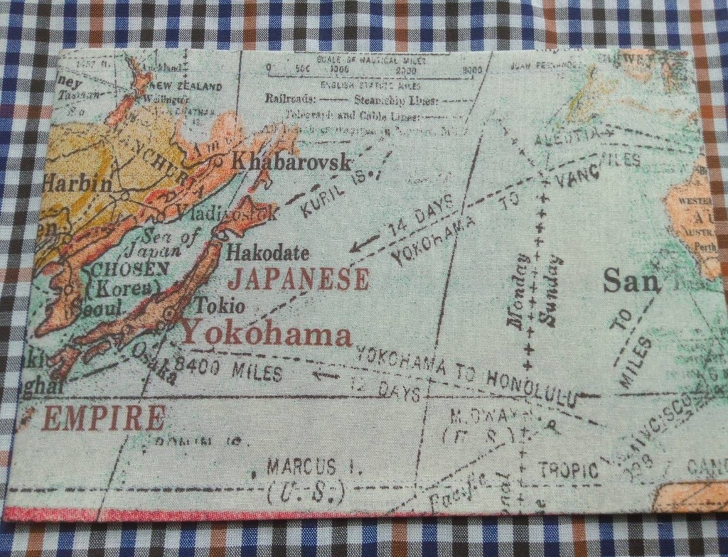 ブックカバー　文庫サイズ【🗺️航海MAP🗺️】