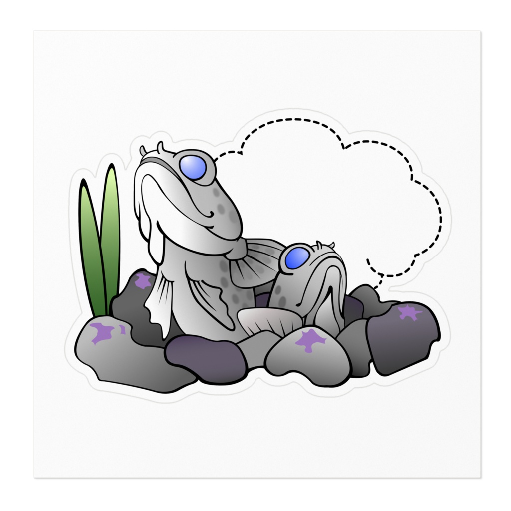 Love Jawfish ver.2-ステッカー