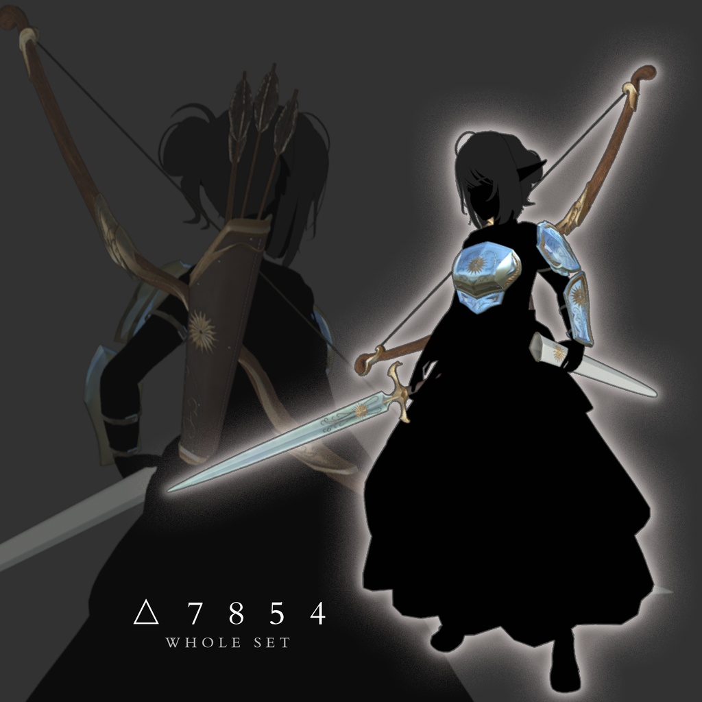 【武器&防具セット】太陽の弓騎士【全アバター対応】