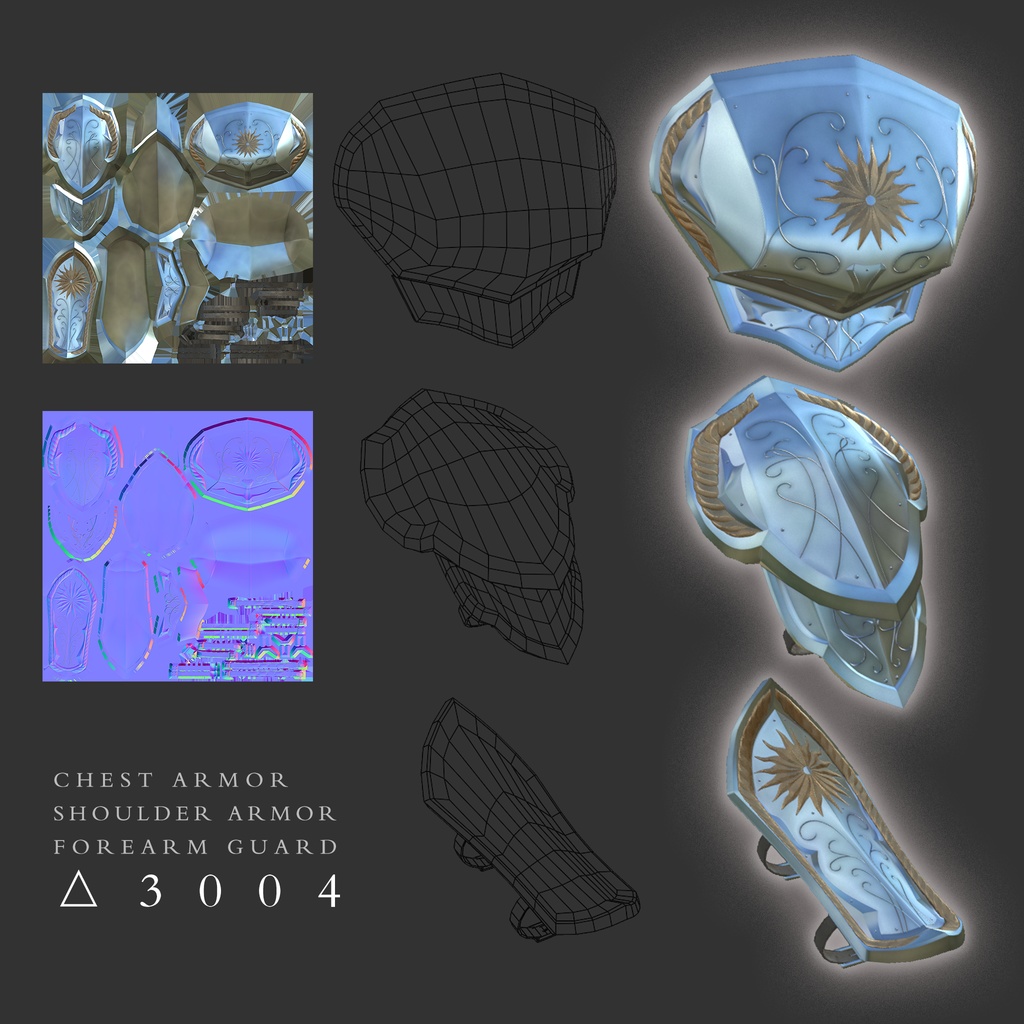 【武器&防具セット】太陽の弓騎士【全アバター対応】