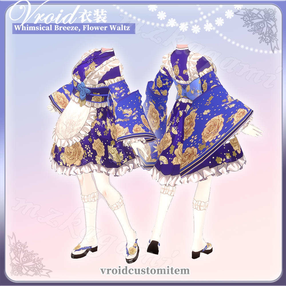 【VRoid】綺風舞花 和風ロリータ / Japanese Style Lolita (5 colors) (XWear付)