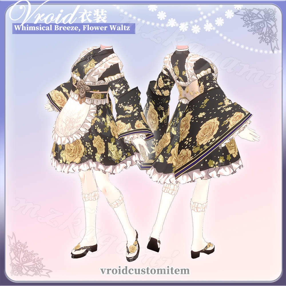 【VRoid】綺風舞花 和風ロリータ / Japanese Style Lolita (5 colors) (XWear付)