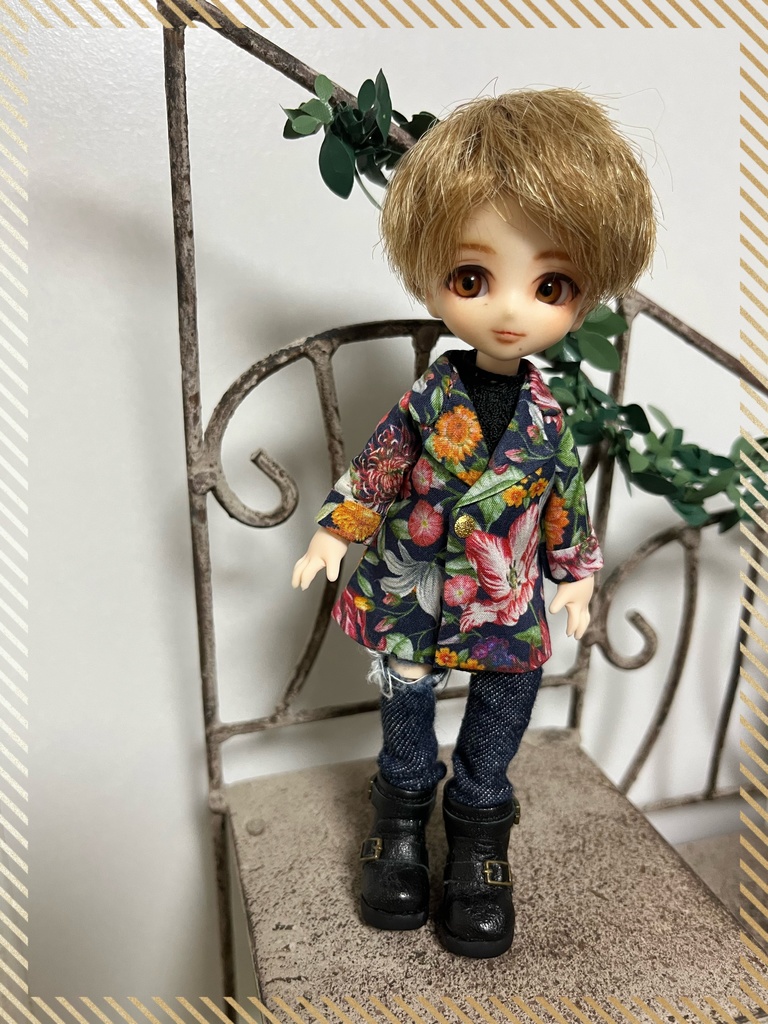 【新作花柄】ロングジャケット