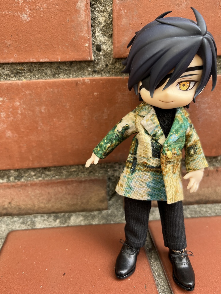 【絵画柄】ロングジャケット