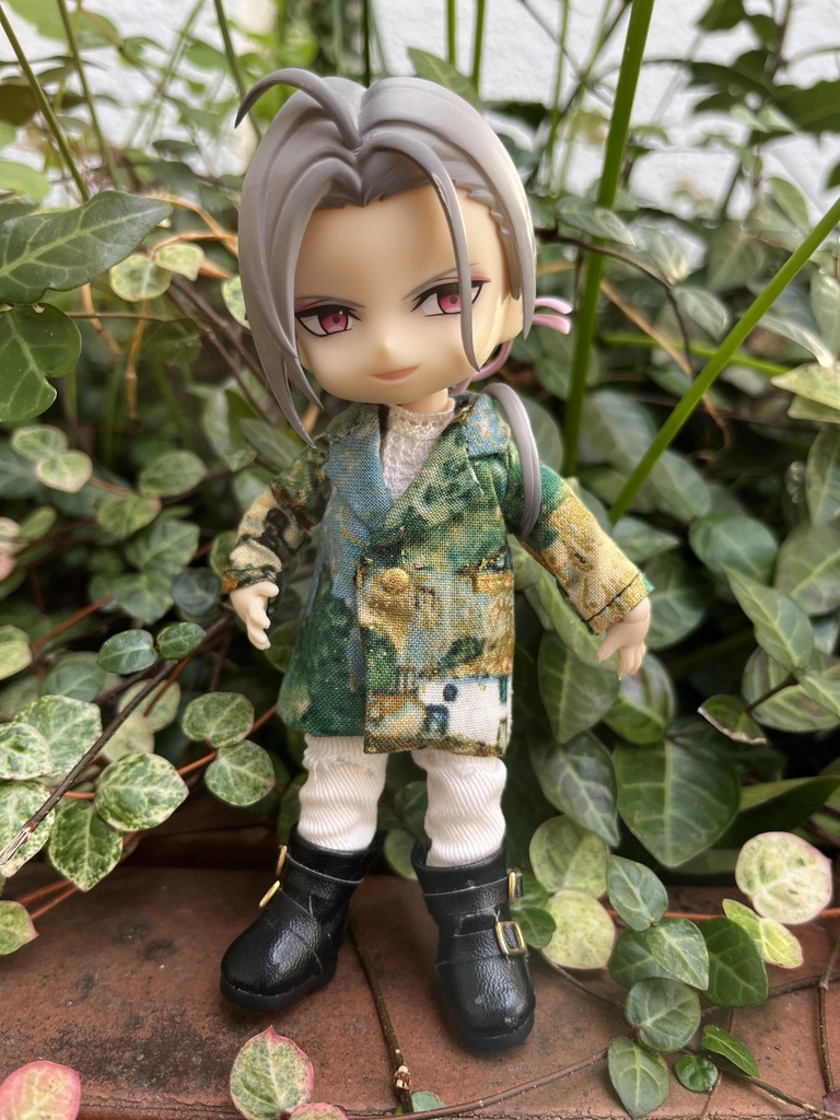 【絵画柄】ロングジャケット