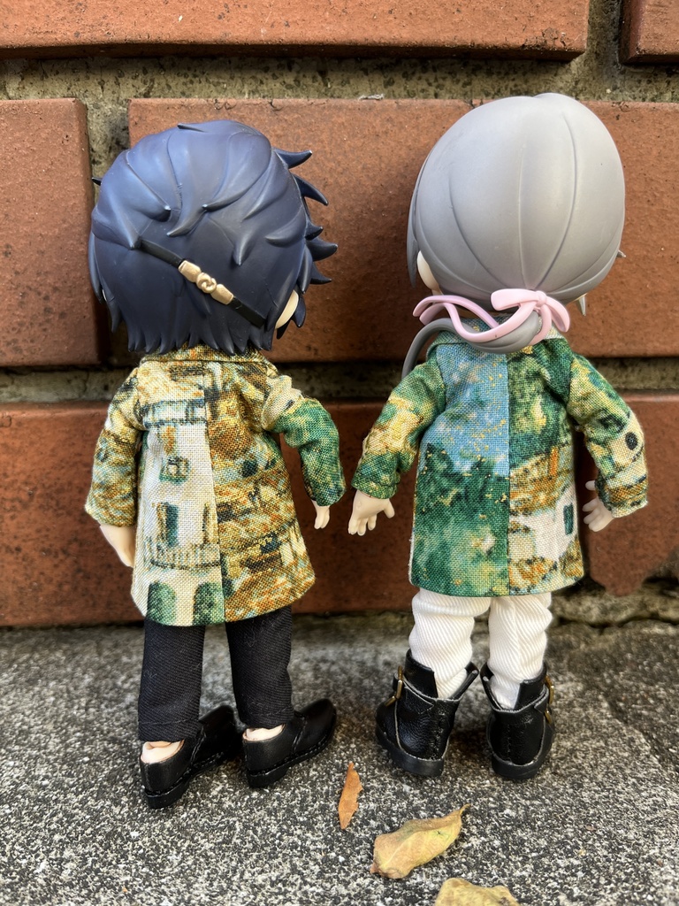 【絵画柄】ロングジャケット