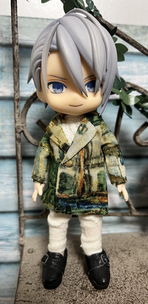 【絵画柄】ロングジャケット