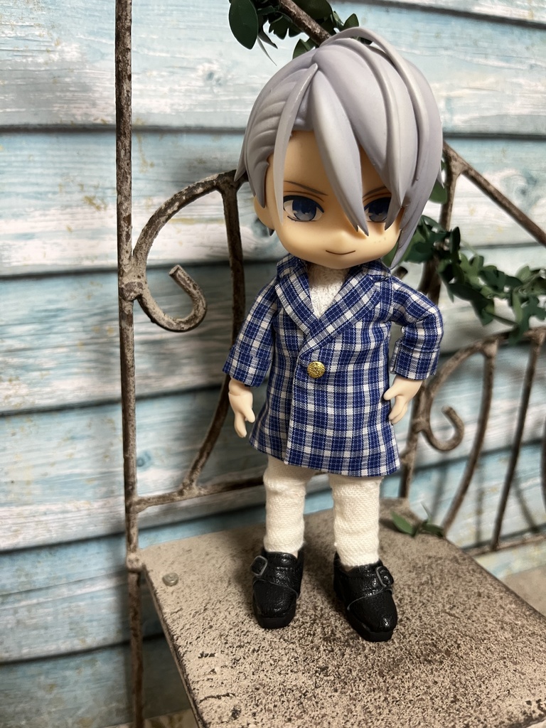 ストライプ&チェックジャケット