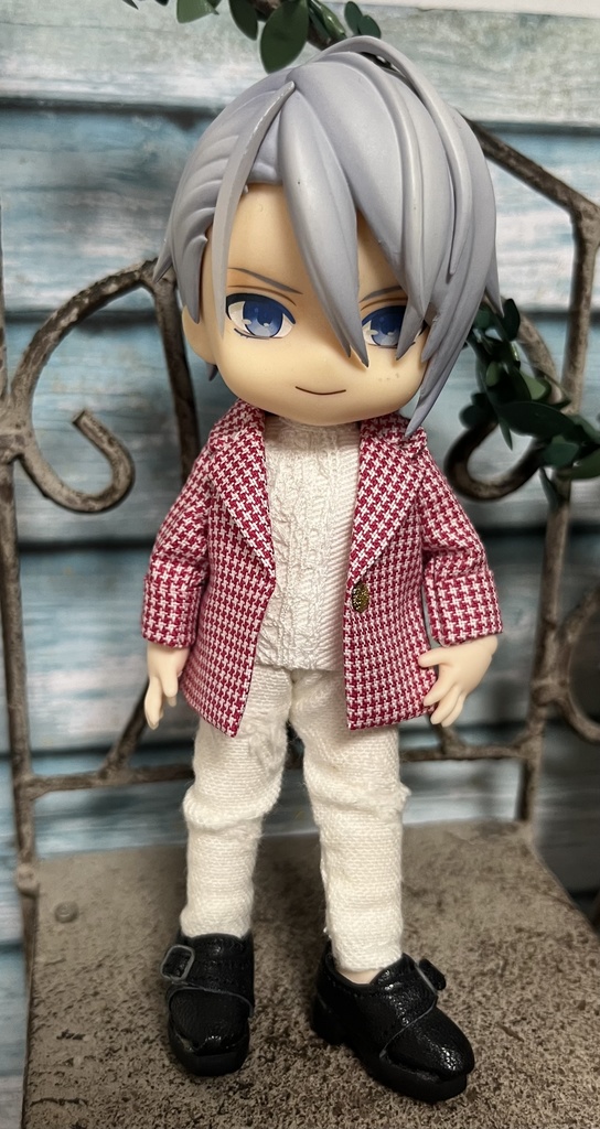 ストライプ&チェックジャケット