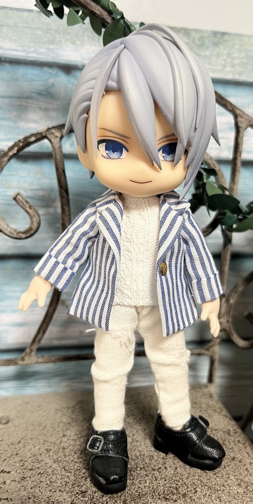 ストライプ&チェックジャケット