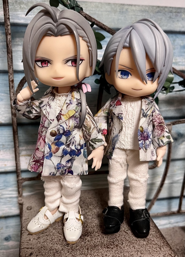 白花柄ジャケット《ロング・ショート》