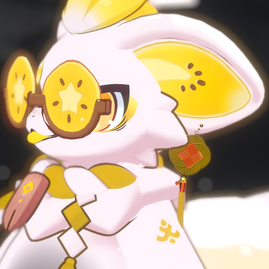 【無料】『大きい耳飾り』4種 フォシュニア、シャロ、あまあま大福ドラゴンず対応