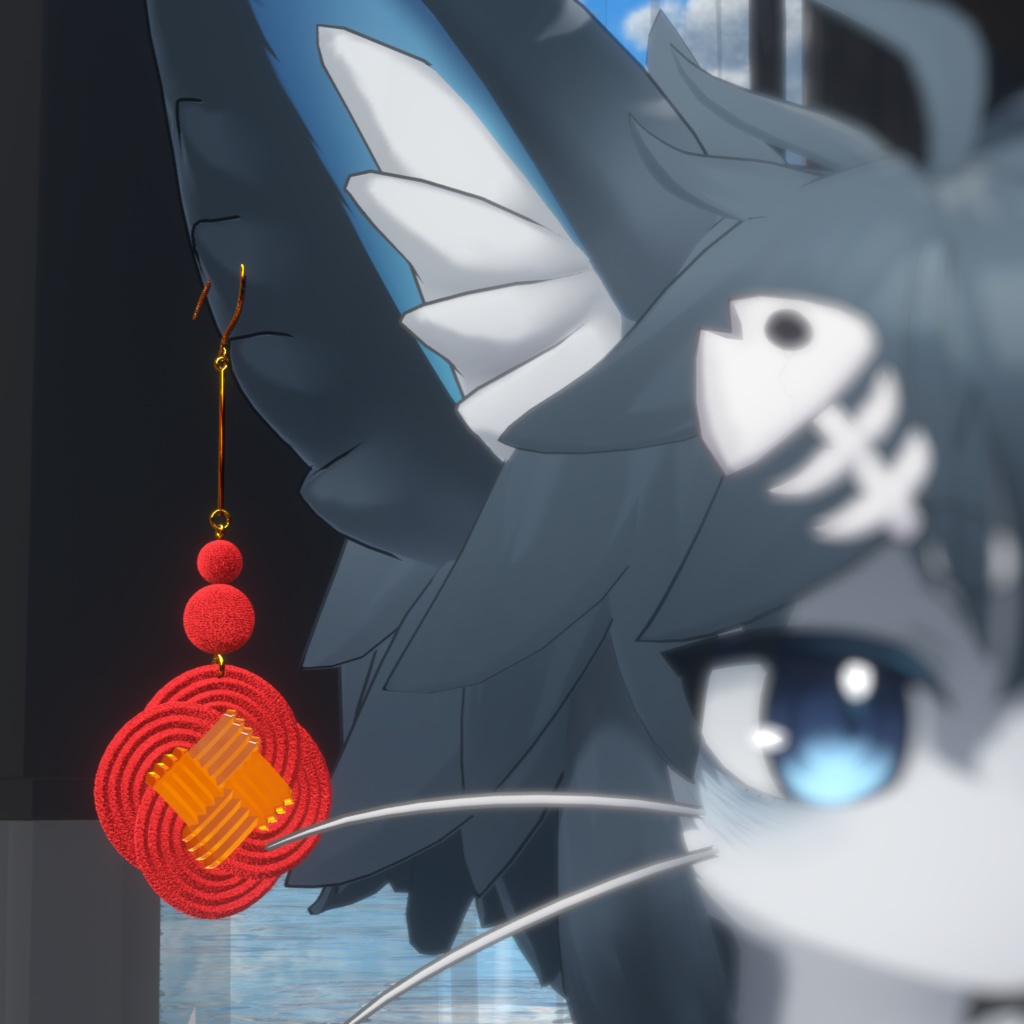 【無料】『大きい耳飾り』4種 フォシュニア、シャロ、あまあま大福ドラゴンず対応