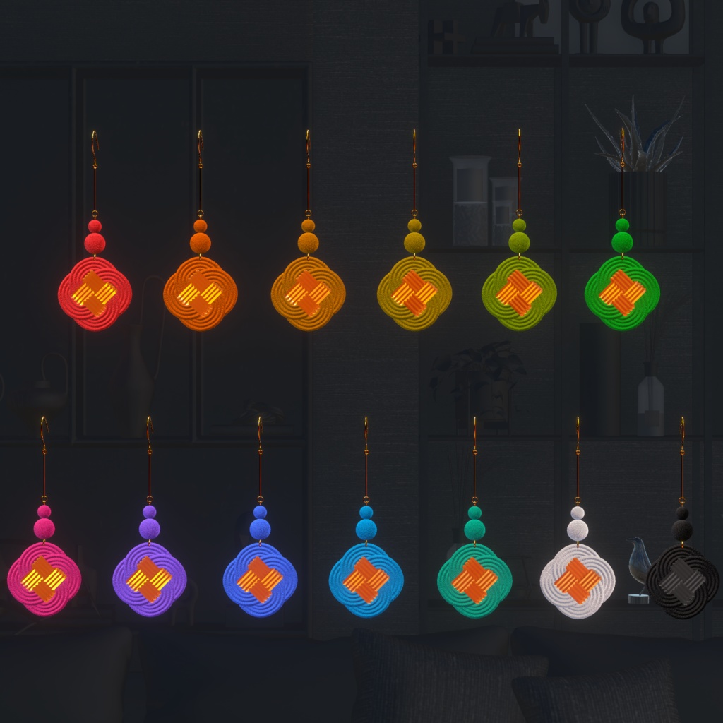 【無料】『大きい耳飾り』4種 フォシュニア、シャロ、あまあま大福ドラゴンず対応