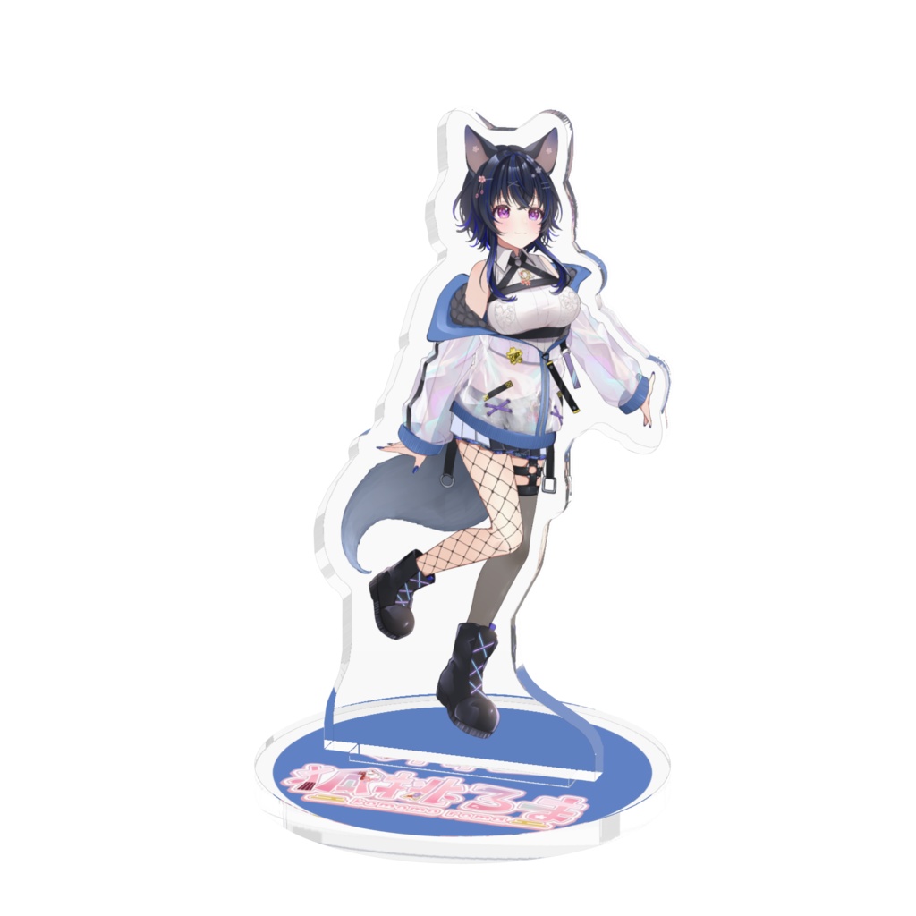 狐桃ろま 黒髪ver. キービジュアル◇アクリルフィギュア サイズ2種