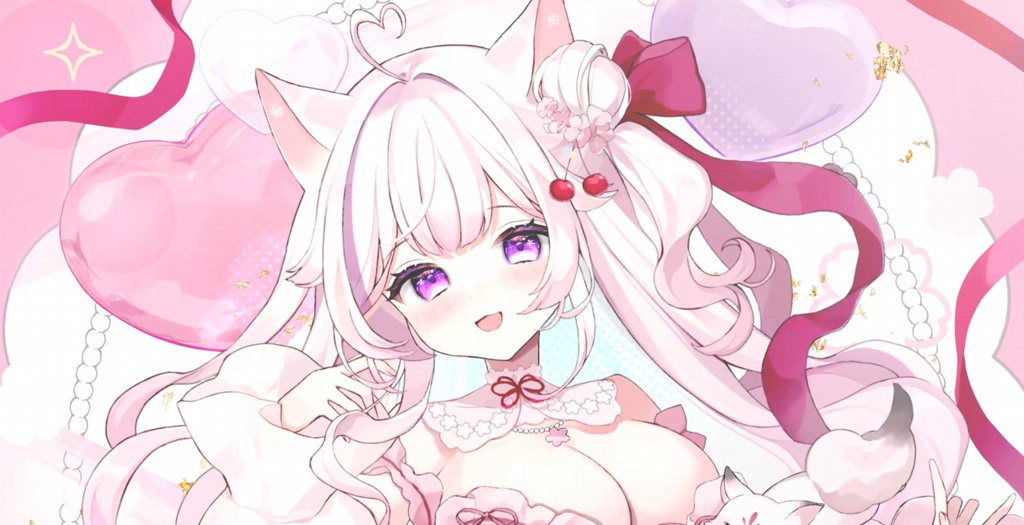 狐桃ろま🌸動くPC壁紙用データ ランジェリー衣装（ノーマル）