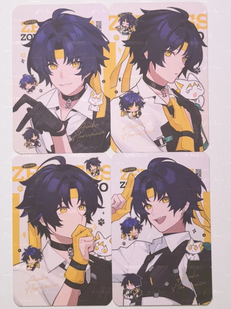 【ゼンゼロ】人生四コマ 浅羽悠真 コレクションカード 4つセット