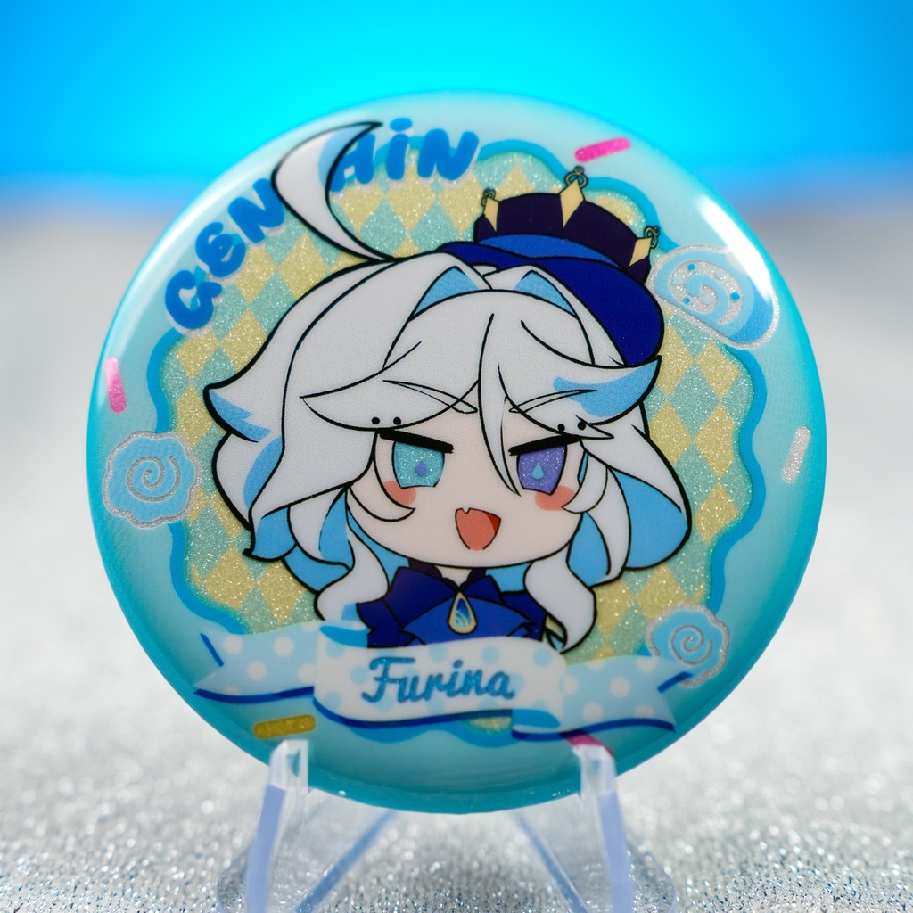 【原神】Little Beautyシリーズ　フリーナ　缶バッジ　タイプA