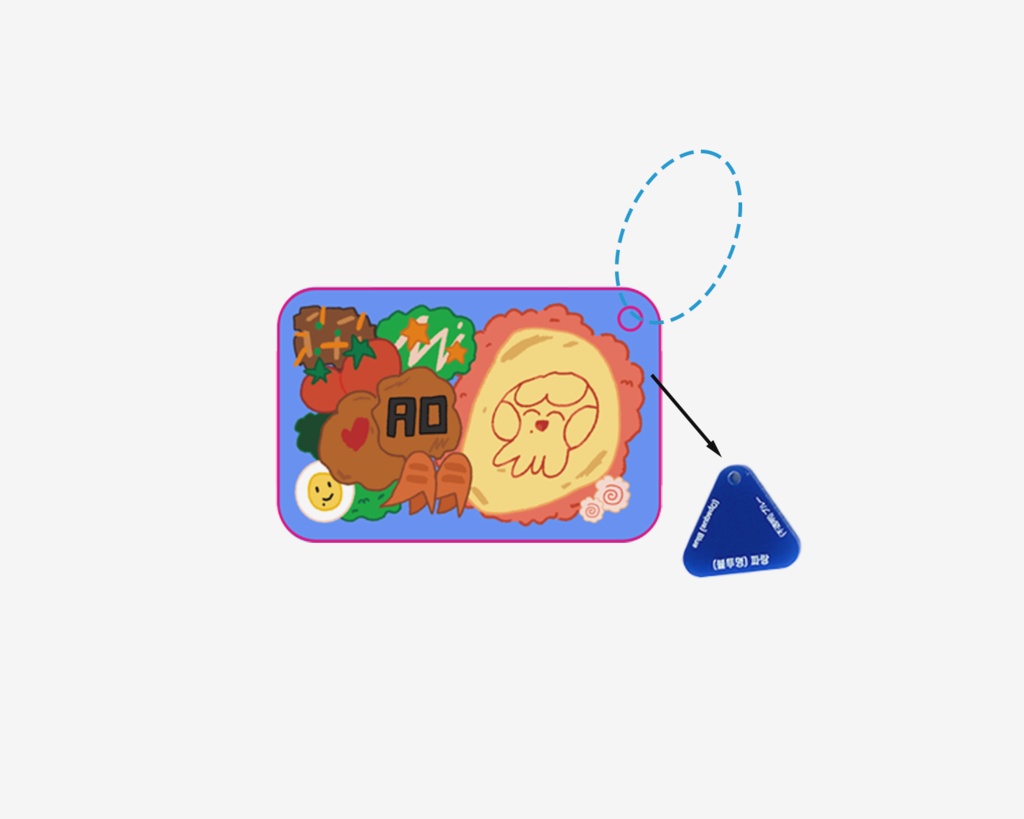 【ホロクル】 クラゲくんのお弁当キーホルダー