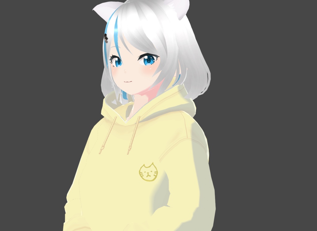 【無料】ねこパーカーのロゴ【VRoidテクスチャ】