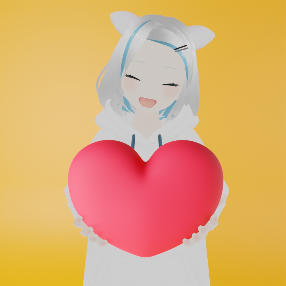 【無料】ハート 3Dモデル