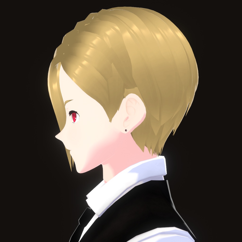 【無料】ハンサムショート前髪・後髪 正式版【VRoid用髪型】